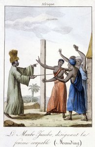 Le Munbo-Jumbo, désignant la femme coupable (Mandingue) - Unknown artist