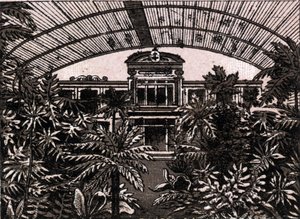 Le Palmengarten à Francfort, Allemagne, dans "Le monde illustré 168 vues" Non daté (fin XIXe siècle) - Unknown artist