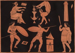 La danse pyrrhique - gravure de « Usi e Costumi di Tutti i Popoli dell