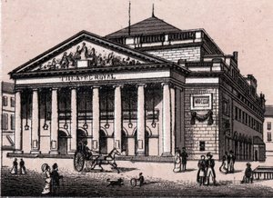 Le Théâtre Royal à Bruxelles en Belgique dans « Le Monde Illustré 168 vues » sans date (fin XIXe siècle) - Unknown artist