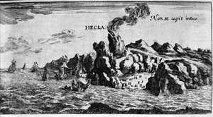 Le volcan Hekla sur la côte d