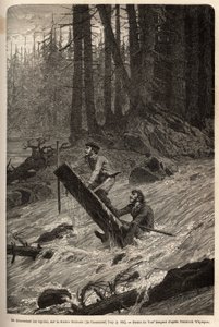 Descente des rapides sur la rivière Nittinaht - Unknown artist