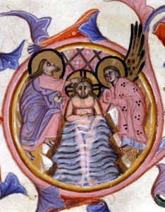Le baptême du Christ dans le Jourdain par Saint Jean-Baptiste - d