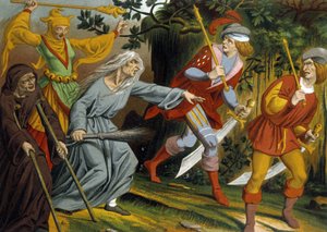 Le mendiant, le fou, la sorcière et les sergents d