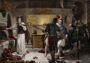 Les catacombes de Rome étaient utilisées pour enterrer les martyrs chrétiens au premier siècle sans rencontrer d