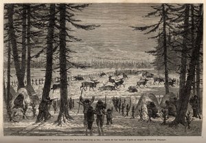 La chasse au renne dans le Co-Yukon - Unknown artist