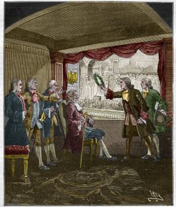 Le couronnement de Voltaire (François-Marie Arouet) - Unknown artist