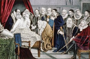 La mort de Calvin (1509 - 1564) le 24/05/1564 - Unknown artist