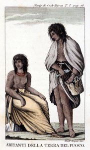 Les habitants de la Terre de Feu (Chili) - Unknown artist