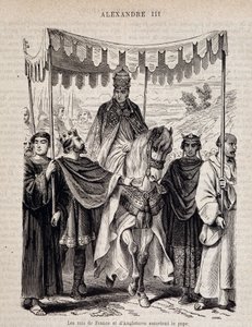 Les rois de France Louis VII le Jeune (1120 - 1180) et d