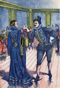 Le fils du roi fait danser Cendrillon. Illustration pour « Cendrillon », conte de Charles Perrault (1628-1703), écrivain français. Imagerie Marcel Vagne, Jarville Nancy, sans date (fin du XIXe siècle) - Unknown artist
