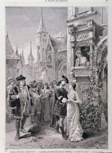 La dernière scène de La Jolie Fille de Perth, opéra de Georges Bizet, au Teatro Argentina à Rome - Unknown artist
