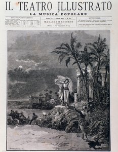 La dernière scène des Pêcheurs de perles, acte I, opéra de Georges Bizet - Unknown artist