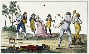 La longue paume - gravure, début 19e siècle