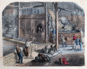 La fabrication de la bière. Illustration du XIXe siècle. Collection Bianchetti - Unknown artist