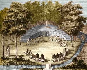 Les religieuses de Port-Royal-des-Champs faisant la lecture en solitude - Unknown artist