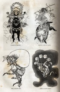 Le panthéon des divinités japonaises : représentation traditionnelle de quelques figures typiques : le patron de l