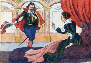 Le réveil de la princesse. Illustration pour « La belle au bois dormant », conte de Charles Perrault (1628-1703), écrivain français. Illustration anonyme. Imagerie Marcel Vagne, Jarville Nancy, fin 19e siècle. - Unknown artist