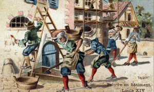 Le métier de peintre dans le bâtiment au début du XVIIIe siècle - Unknown artist