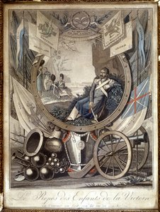 Le repos des enfants de la Victoire : allégorie sur les soldats de la guerre napoléonienne. n.d. 19ème siècle - Unknown artist