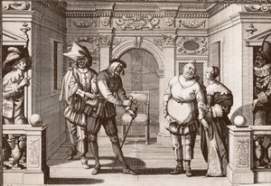 La troupe royale de la Comédie italienne au théâtre de l
