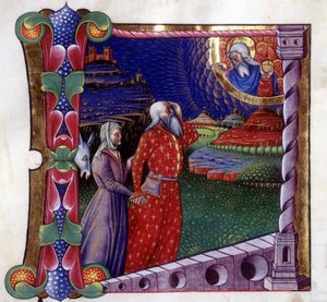 Le sacrifice de Noé. Antiphonaire du 15e siècle. Biblioteca de Lodi
