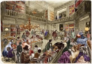 La librairie Nouvelle, boulevard des Italiens à Paris en 1860. - Unknown artist