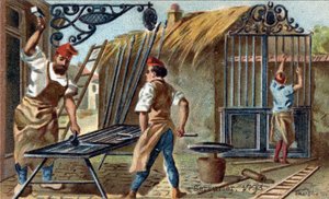 Le métier de serrurier en 1793 - Unknown artist