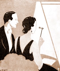 Public de théâtre - couple élégant lors d