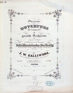Page de titre de la partition musicale de l