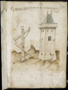 Machine de mesure de tour - Manuscrit : feuille de parchemin d