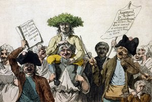 Triomphe de Marat. Gravure du 19ème siècle - Unknown artist