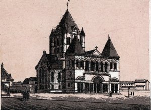 Église de la Trinité à New York, États-Unis dans « Le Monde Illustré 168 vues» Non daté (fin du XIXe siècle)