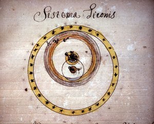 Système de Tycho Brahé. Manuscrit du 17e siècle