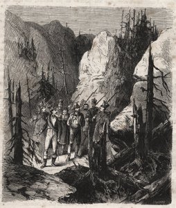 Patriote tyrolien Andreas Hofer (1767-1810) arrêté - Le patriote tyrolien Andreas Hofer (1767-1810) arrêté par les troupes italiennes le 19/01/1810 - gravure de 1879 dans "Histoire des sociétés secrètes, politiques et religieuses" par Pierre Zaccone (1817- - Unknown artist