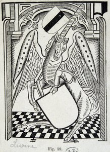 Licorne - gravure du 15ème siècle - Unknown artist