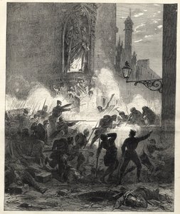 Soulèvement des républicains en Catalogne : combats à Barcelone dans la nuit du 25 au 26 septembre 1869 - Sexenio Democrático (six ans démocratiques) - L