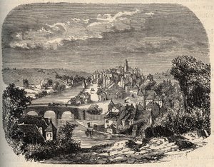 Uzerche - Corrèze - France - gravure dans « PATRIE » - DESCRIPTION PICTURESQUE DE LA FRANCE EN 6 VOLUMES PAR LUCIEN HUARD - fin du XIXe siècle - Unknown artist