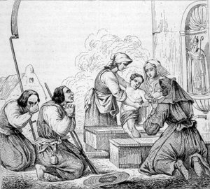 Mœurs vendéennes - le saint de la fontaine - Unknown artist