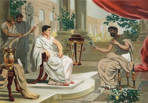 Vespasien (en latin Titus Flavius Vespasianus) avec Pline l