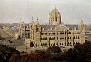 Gare Victoria à Mumbai, fin du 19e siècle