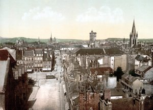 Vue de Dijon. Photochrome vers 1890