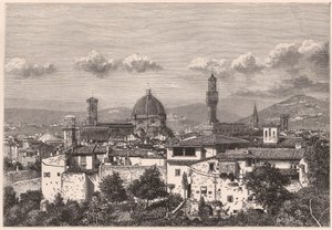 Vue de Florence au XIXe siècle - Unknown