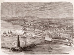 Vue de Livourne (Livourne - Toscane - Toscane) - Toscane - gravure 1860 - Unknown artist