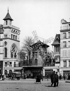 Vue de Paris : Le Moulin Rouge, Quartier Montmartre - Unknown artist