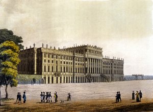 Vue du château de Schönbrunn, ancienne résidence de la famille impériale autrichienne, Vienne, Autriche, gravure vers 1830