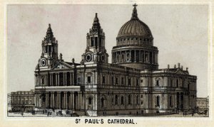 Vue de la cathédrale Saint-Paul à Londres, Angleterre - Unknown artist