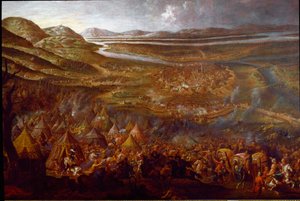 Vue de la bataille de Vienne le 12/09/1683 sur la colline de Kahlenberg