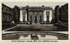 Vue du Petit Trianon dans les jardins de Versailles. - Unknown artist