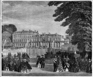 Vue du Palais de Saint-Cloud (Saint-Cloud) en 1868